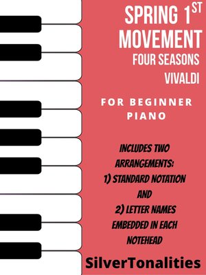 cover image of Spring First Movement Four Seasons Beginner Piano Sheet Music Combo